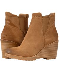 sorel after hours lace shearling boot