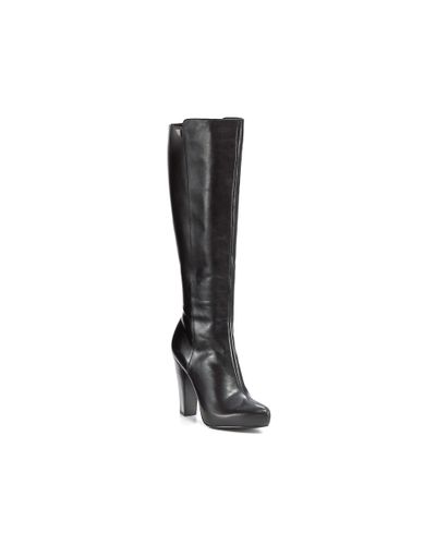 calvin klein tall black boots