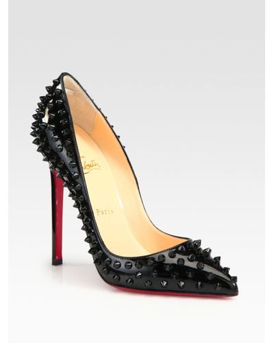 black spiked louboutin heels