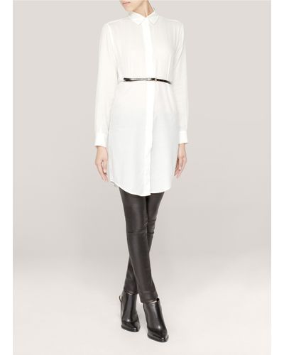 Lyst - Mcq Cotton Shirt Dress in White for Men