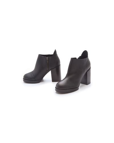 black booties chunky heel