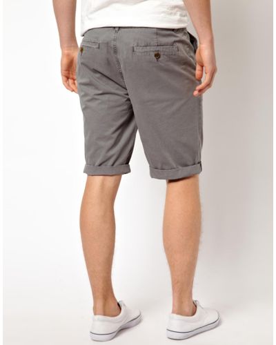 longer length chino shorts