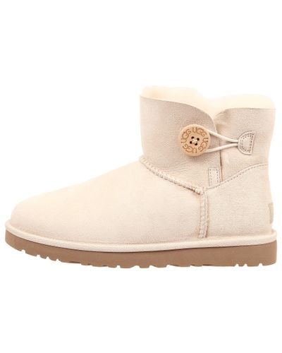 Lyst Ugg Mini Bailey Button In Natural