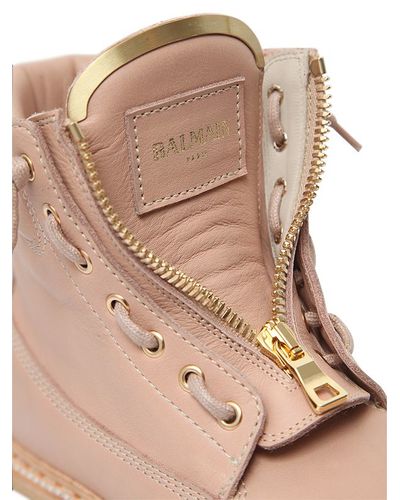 balmain taiga leather boots