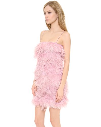 N°21 Feather Dress Pink in Pink | Lyst