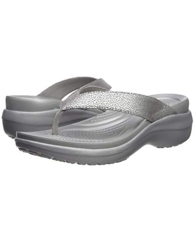 crocs capri silver