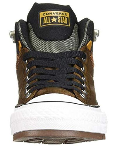 black converse high top boots