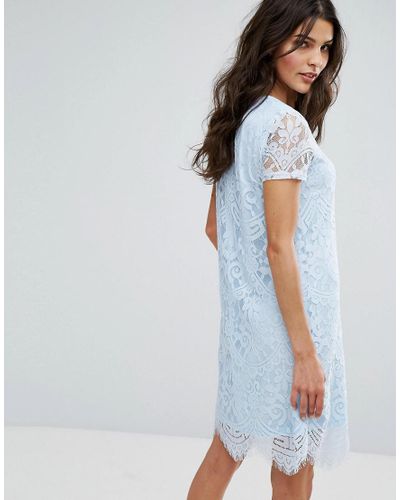 lipsy lace shift dress