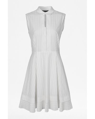 Lyst - French connection Pixel Cotton Shirt Dress in White