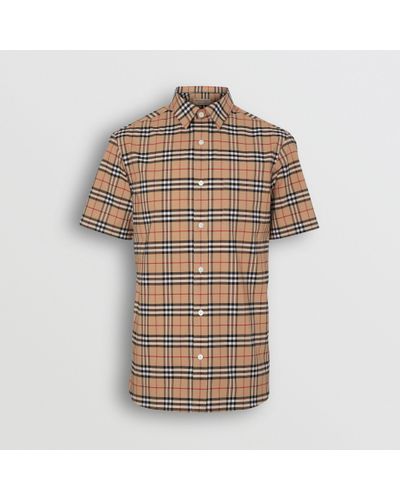 mens short sleeve burberry shirts