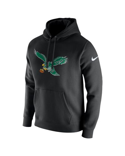 Nike Philadelphia Eagles Nfl Pullover Fleece Club Hoodie In Black For ...