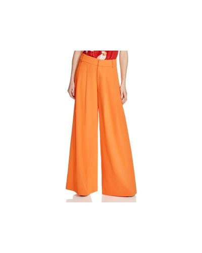 alice and olivia orange pants