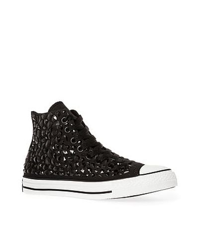 Lyst - Converse The Chuck Taylor All Star Rhinestone Hi Sneaker in Black