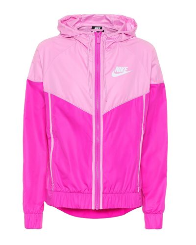 Nike Windrunner Track Jacket in Pink - Lyst