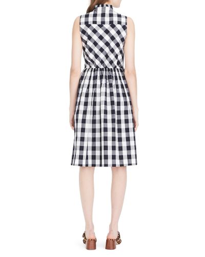 J.Crew Gingham Button Down Dress in Blue - Lyst