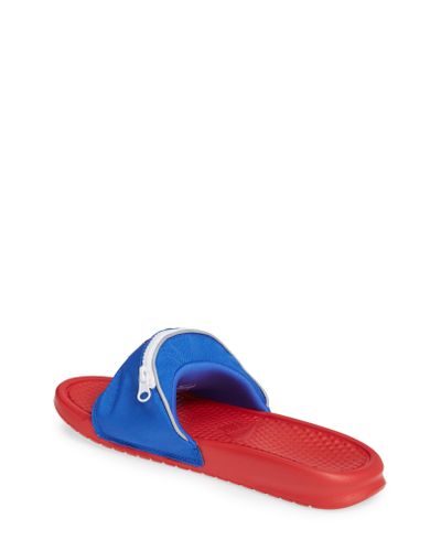 nike benassi just do it fanny pack slide sandal