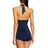 Seafolly Blue Damen Boyleg Maillot Badeanzüge