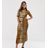 Missguided Brown Midi-Hemdkleid mit Tigerprint