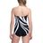 Gottex Black Midnight Rose Square-neck One-piece Swimsuit - Extra Coverage