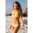 Mikoh Swimwear Maui Crochet Racerback Bikini Top - Plumeria Yellow