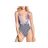 Maaji Blue Chromatic Rainbow Reversible One-piece Swimsuit