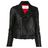 Chaqueta de cuero con hebilla Calvin Klein de color Black