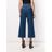 MSGM Cropped Jeans Met Wijde Pijpen in het Blue