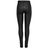 ONLY Skinny Jeans Anne Mid Waist Gecoate Biker in het Black