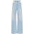 Maison Margiela Blue Cutout High-rise Wide-leg Jeans