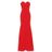 Abito lungo Ayer in crêpe satin di Alex Perry in Red