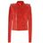 Chaqueta biker de gamuza Rick Owens de color Red