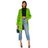 Kendall + Kylie Green Farrah Vegan Leather Trench Coat