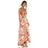 Alice + Olivia Orange Hetty Halter Neck Maxi Dress