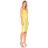 BCBGMAXAZRIA Yellow Midi Bodycon Dress