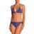 Seafolly Ruched Triangle Bikini Top Blue