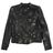 Chaqueta en cuero negro Balmain de color Black
