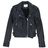 Cazadora en cuero negro IRO de color Black