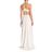 Halston Heritage White Langes Kleid
