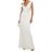 Halston Heritage White Langes Kleid
