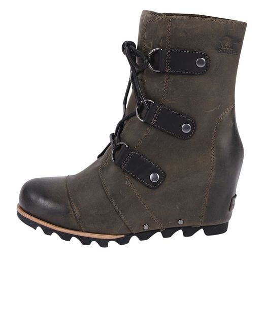 sorel joan of arctic leather wedge boot
