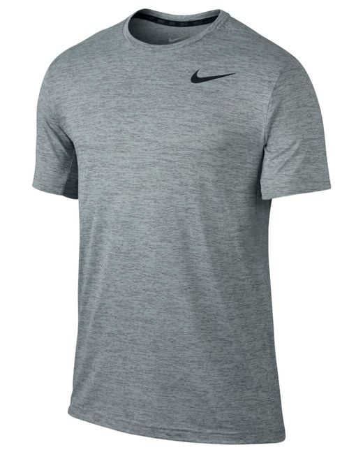 Nike Men's Dri-fit Touch Ultra-soft T-shirt in Gray for Men (Cool Grey ...