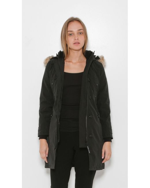 Canada Goose womens outlet store - Canada goose Kensington Parka in Black | Lyst