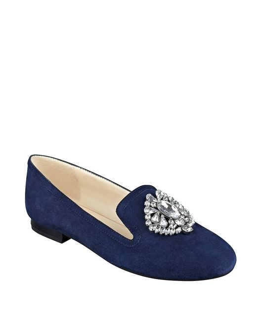 leather smoking flats
