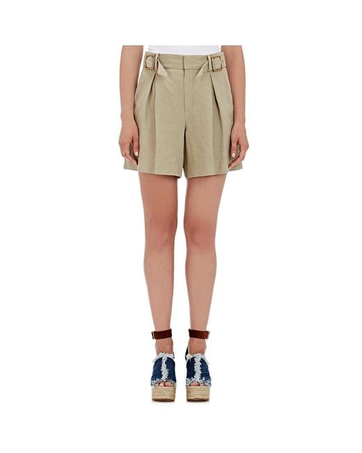 Download Chloé Women's Safari Shorts in Green | Lyst