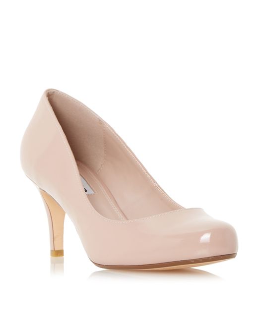  Dune  Amelia Mid Heel  Court Shoes  in Pink Blush Lyst