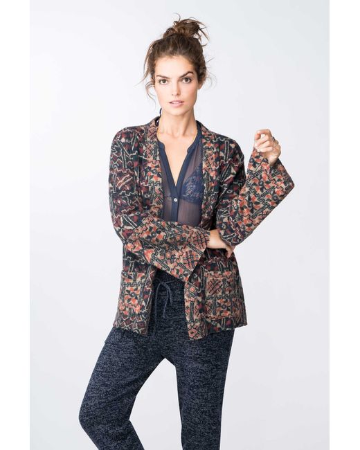 Faherty brand Aydin Knit Kimono Jacket in Multicolor Lyst
