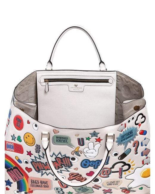 Anya Hindmarch Need Bags lyst anya hindmarch sticker tote bag in white save 23 Anya Hindmarch Need Bags lyst anya hindmarch sticker tote bag in white save 23