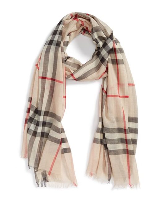 burberry gauze scarf on sale