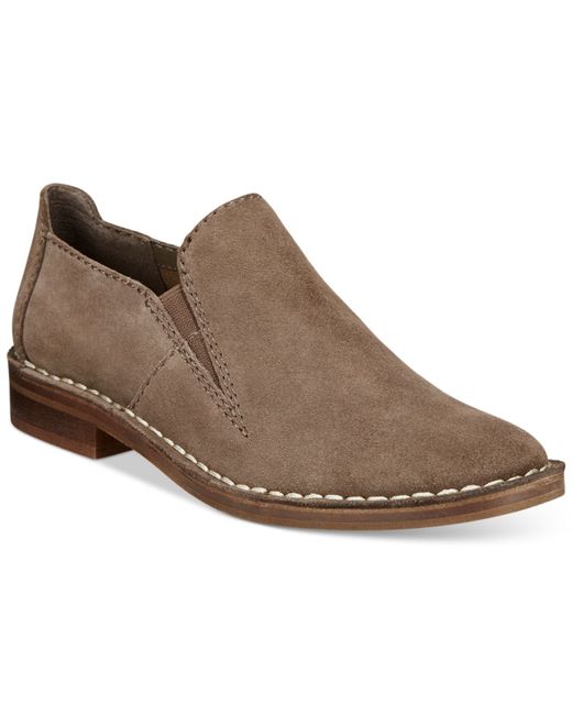 Clarks Somerset Women's Cabaret City Flats in Brown (Taupe Suede) | Lyst