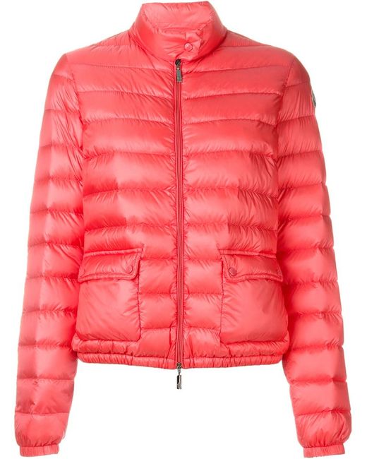 Moncler Lans Down-filled Quilted Jacket in Red (PINK & PURPLE) - Save ...